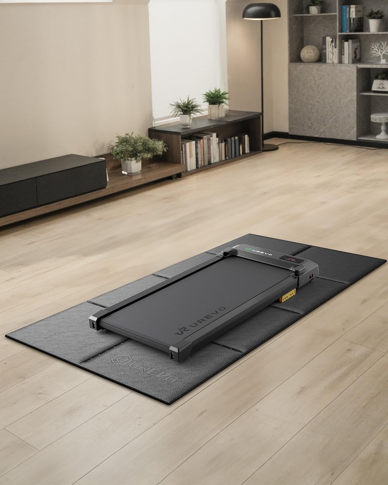 Foldable Treadmill Mat,Treadmill Mat for Carpet &Hardwood Floors ，Mat for Under Walking Pad on Carpet, Hardwood Floors Protectior, Non-Slip, Waterproof, Noise Shock Absorption