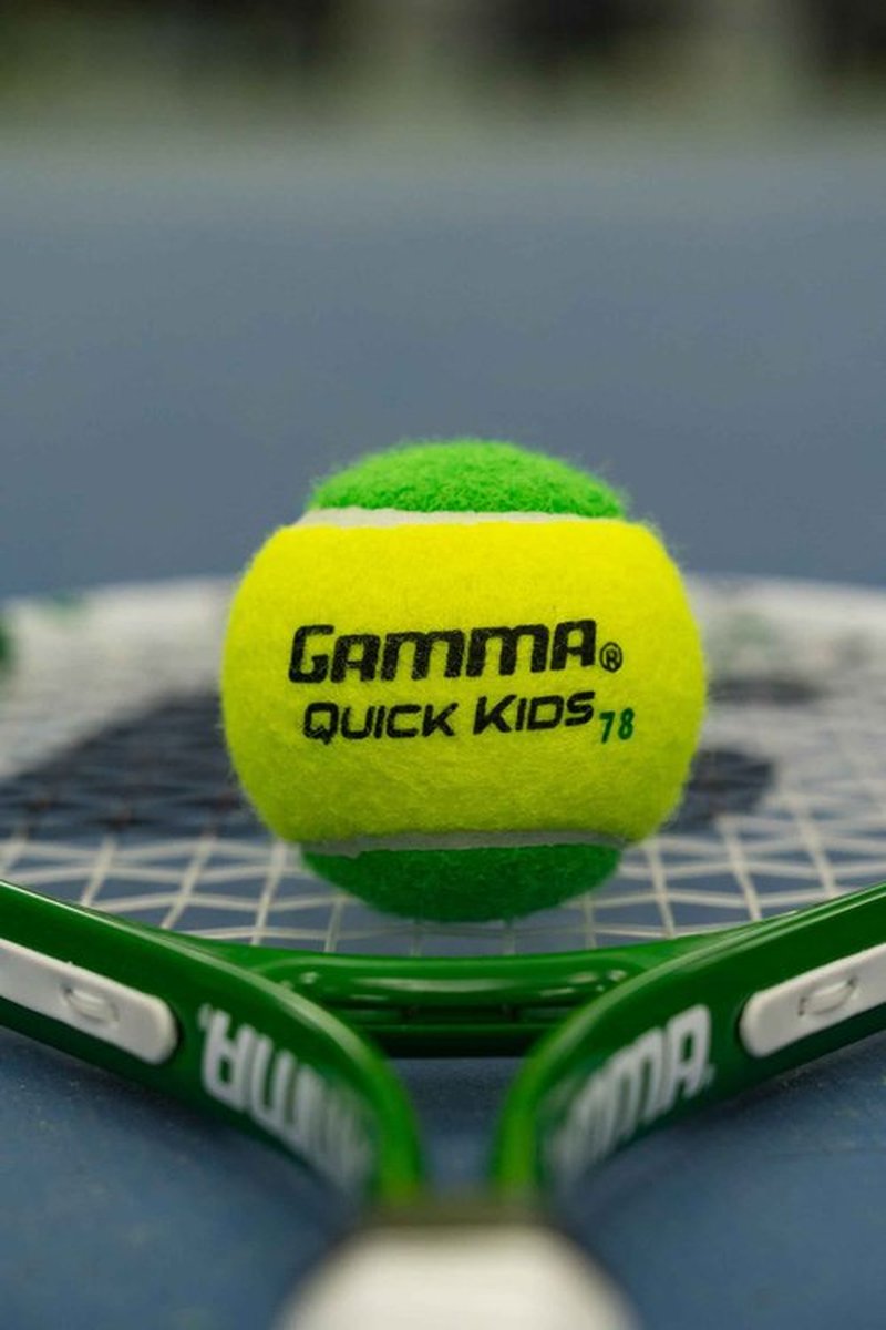 GAMMA Quick Kids 78 Training Tennis Balls for Kids & Beginners, Low-Compression Core Reduces Speed & Bounce, Great for Tennis Practice, USTA & ITF Approved for 10 & Under Tournaments, Box of 48