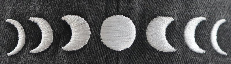 Moon Accessories for Women Men, Classic Moon Baseball Cap, Cute Moon Decor Hat, Christmas Fathers Mothers Day Birthday Gifts for Mom Dad Grandpa Black
