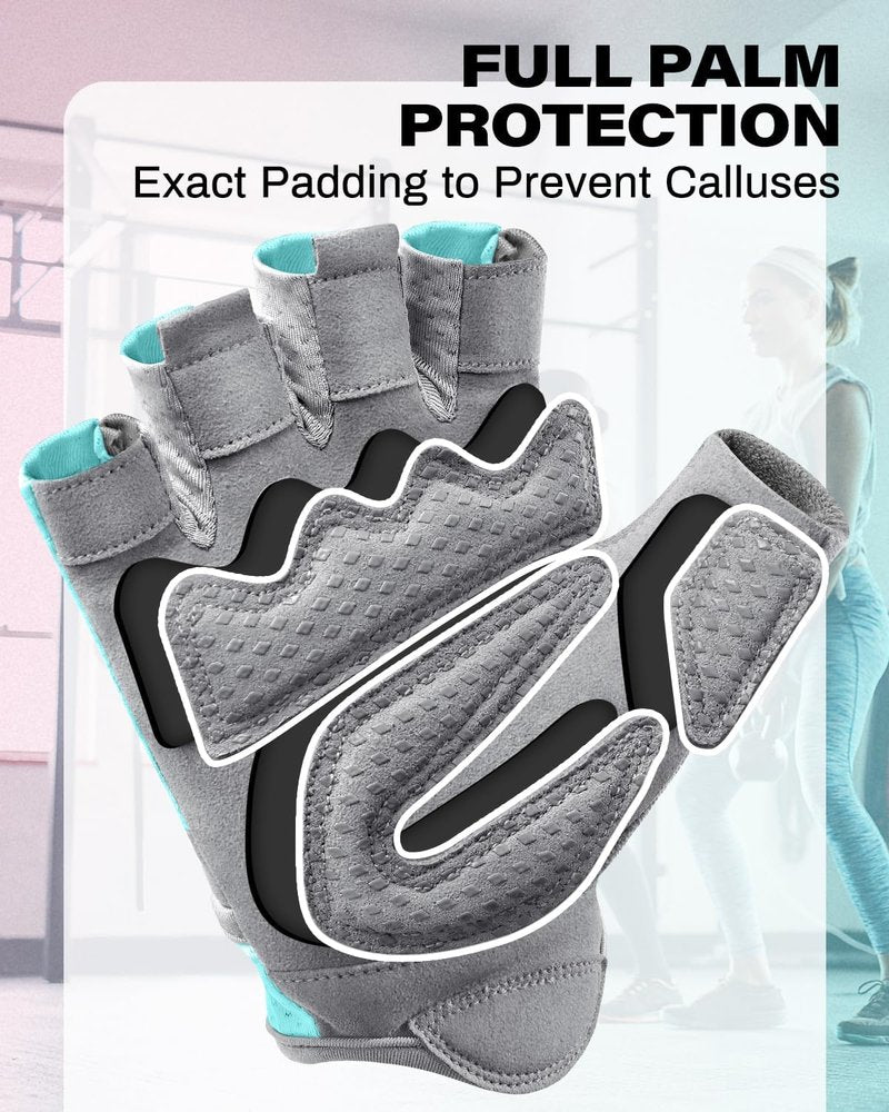 Workout Gloves for Men & Women - Breathable Weight Lifting Gloves with Excellent Grip & Cushion Pads | Ideal for Gym & Fitness Training