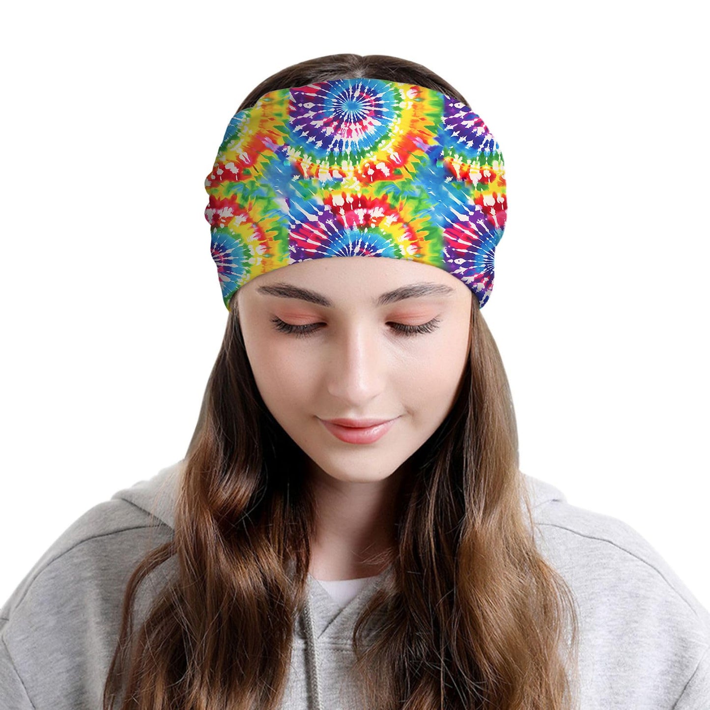 JoUbi Tie-Dye Women's Slouchy Beanie Hat Cute Turban Hats Cancer Headwear Caps Baggy Skull Sleep Scarf