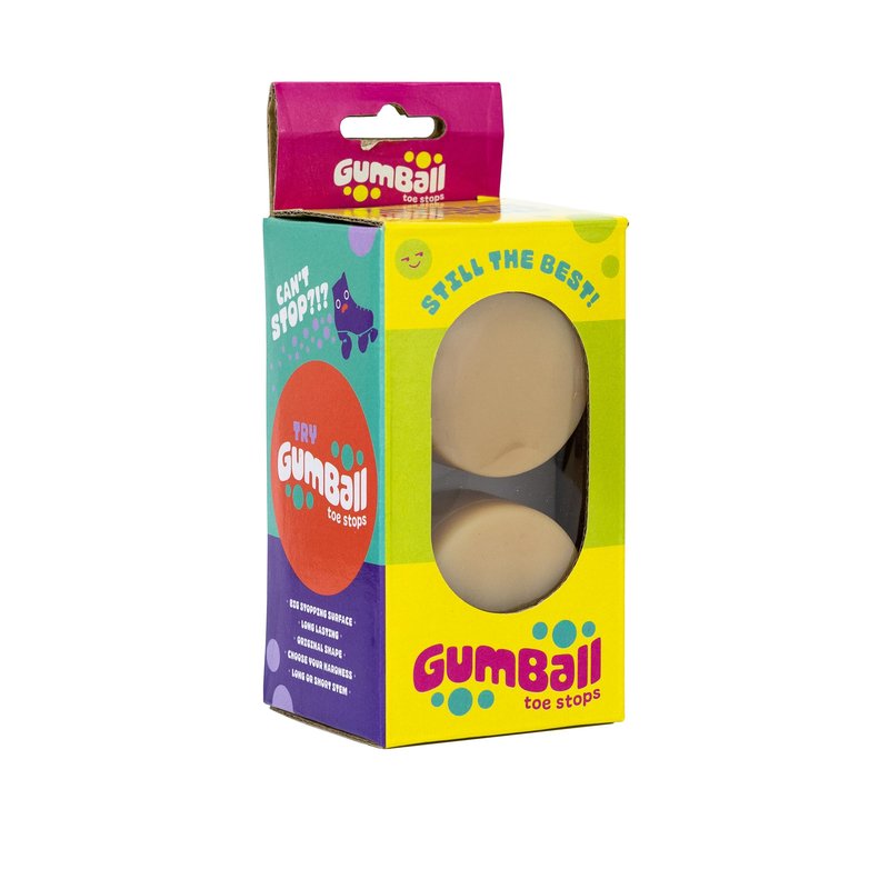 Antik Gumball Toe Stop - Natural - Long Stem (30mm), 75A - Pair