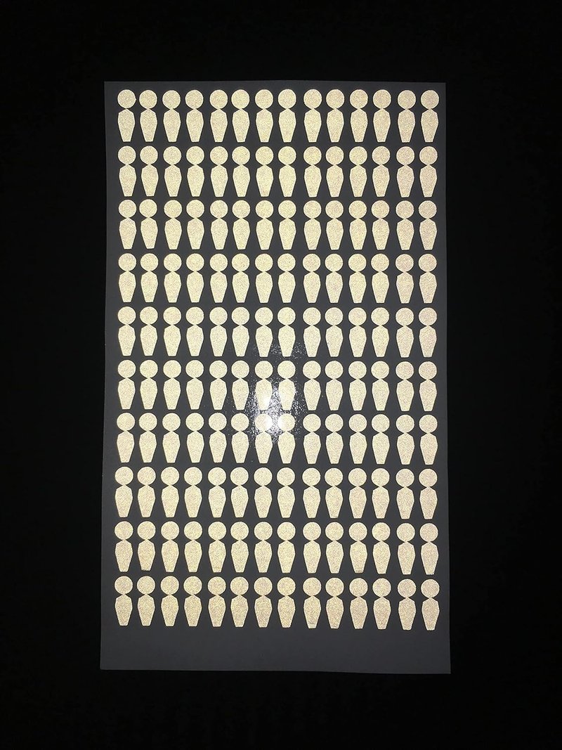 Floordrobe Clothing Reflective Dot Stickers for Golf Launch Monitors (140)