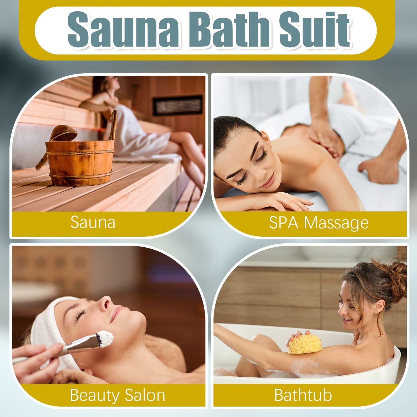 Xtinmee 20 Pcs Disposable Body Wraps PE Sauna Bath Suit Plastic Body Sauna Wrap for Spa Bathtub Men Women Weight Loss Detox