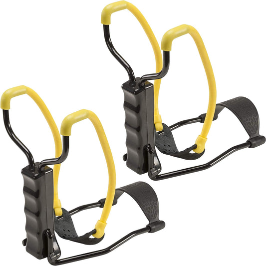 Inscape Data Slingshots 2pcs Yellow/Black, 8 Inch Slingshot