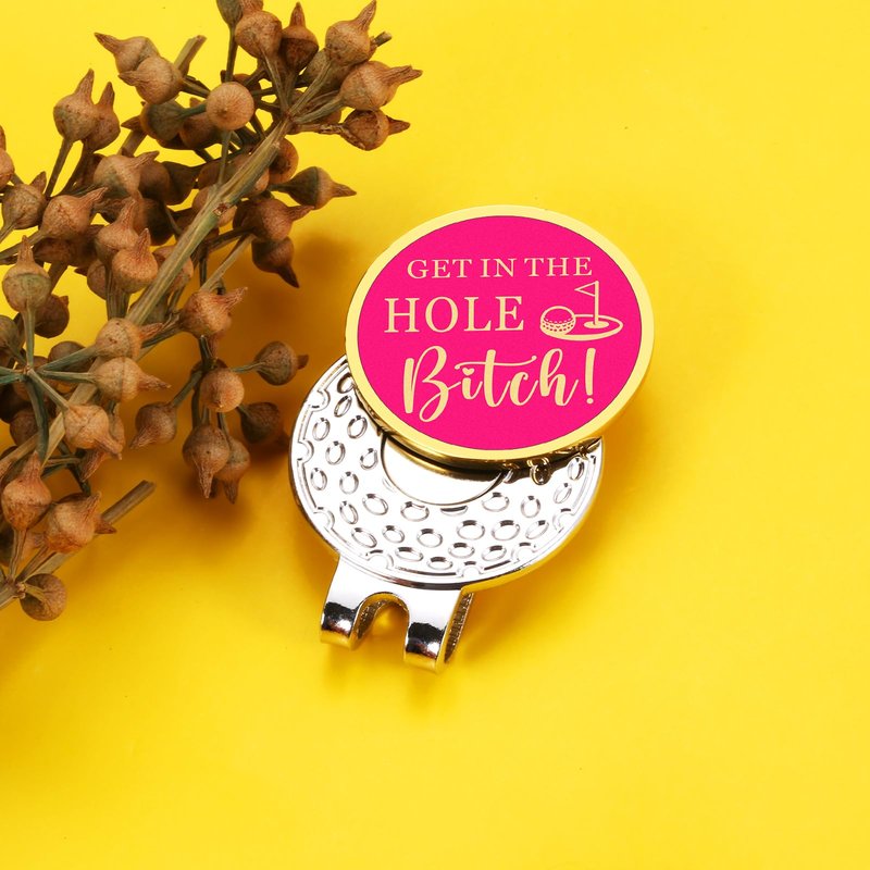 Funny Golf Women's Ball Marker Hat Clip, Womens Funny Golf Accessories, Funny Golf Ball Marker, Golf Party Accessories, Christmas Stocking Stuffer Gifts for Girlfriend, Valentines Day Gifts for Women
