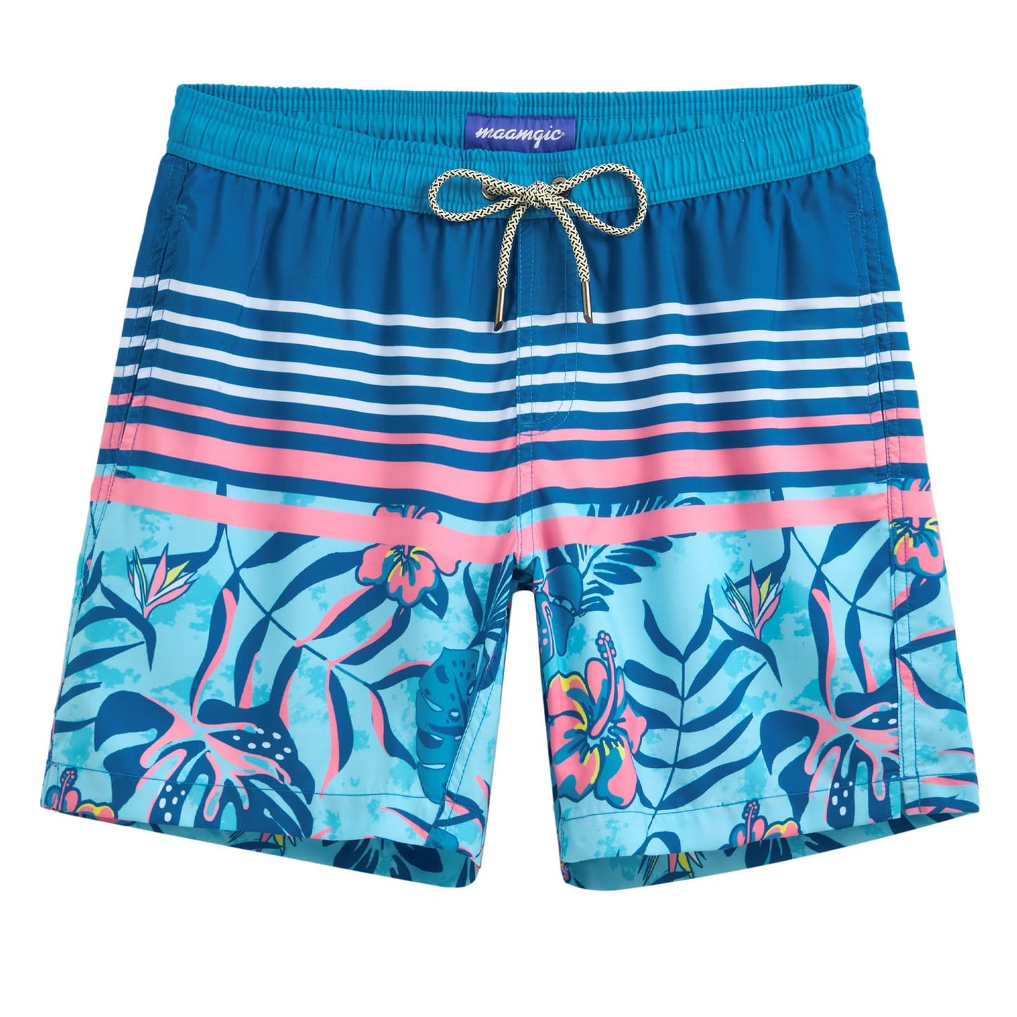 maamgic Mens Swim Trunks Quick Dry Swim Shorts with Mesh Lining Funny Swimwear Bathing Suits 7inch Blue Shutters X-Large