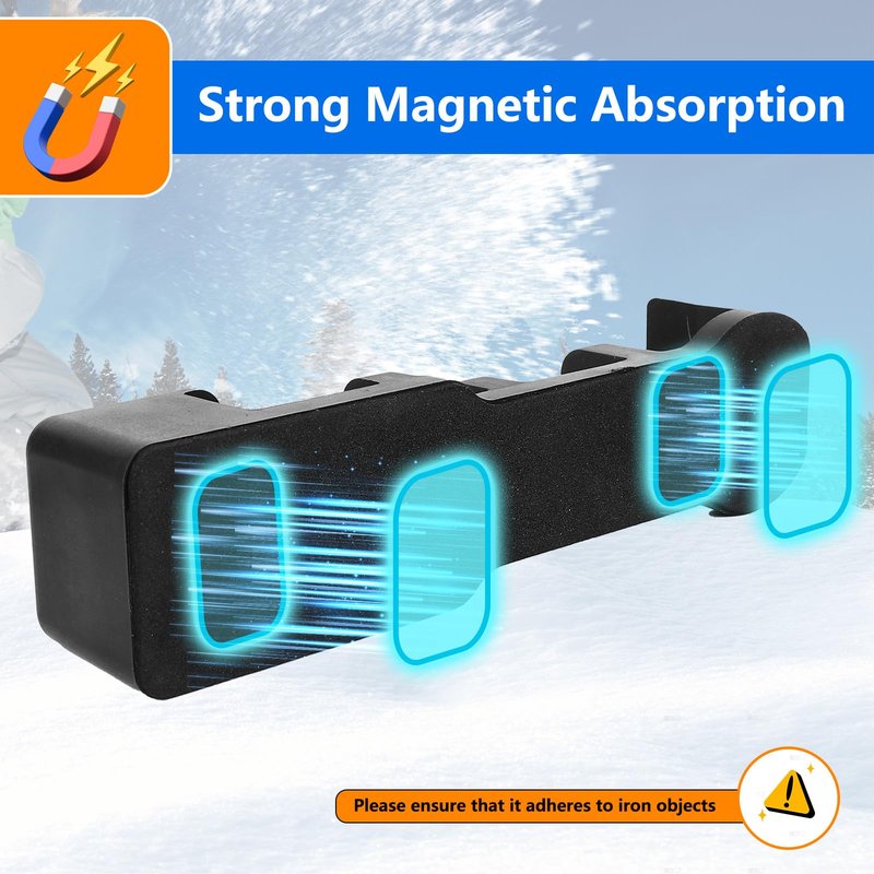 MIPON 2pcs Magnetic Ski Snowboard Vehicle Mountr & Fishing Rod Holde for Car Truck Bed Boat Wall Garage Door,Protection You Vehicle Paint