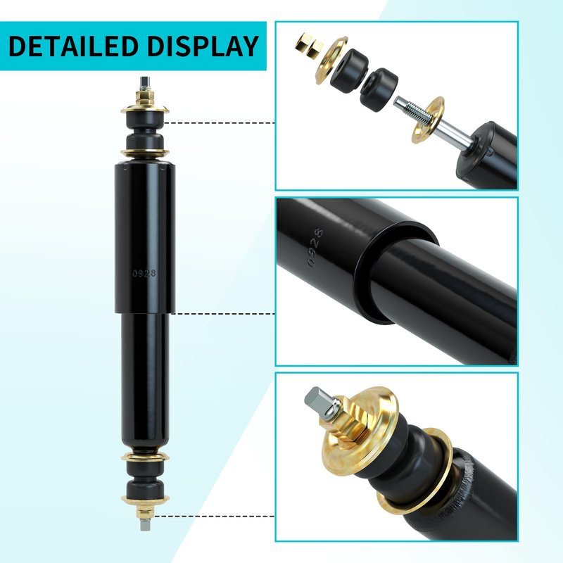 10L0L Upgraded Golf Cart Front Rear Shock Absorber for EZGO TXT & EZGO Medalist 1994-up, OEM# 70928-G01 76418-G01, 4 PCS