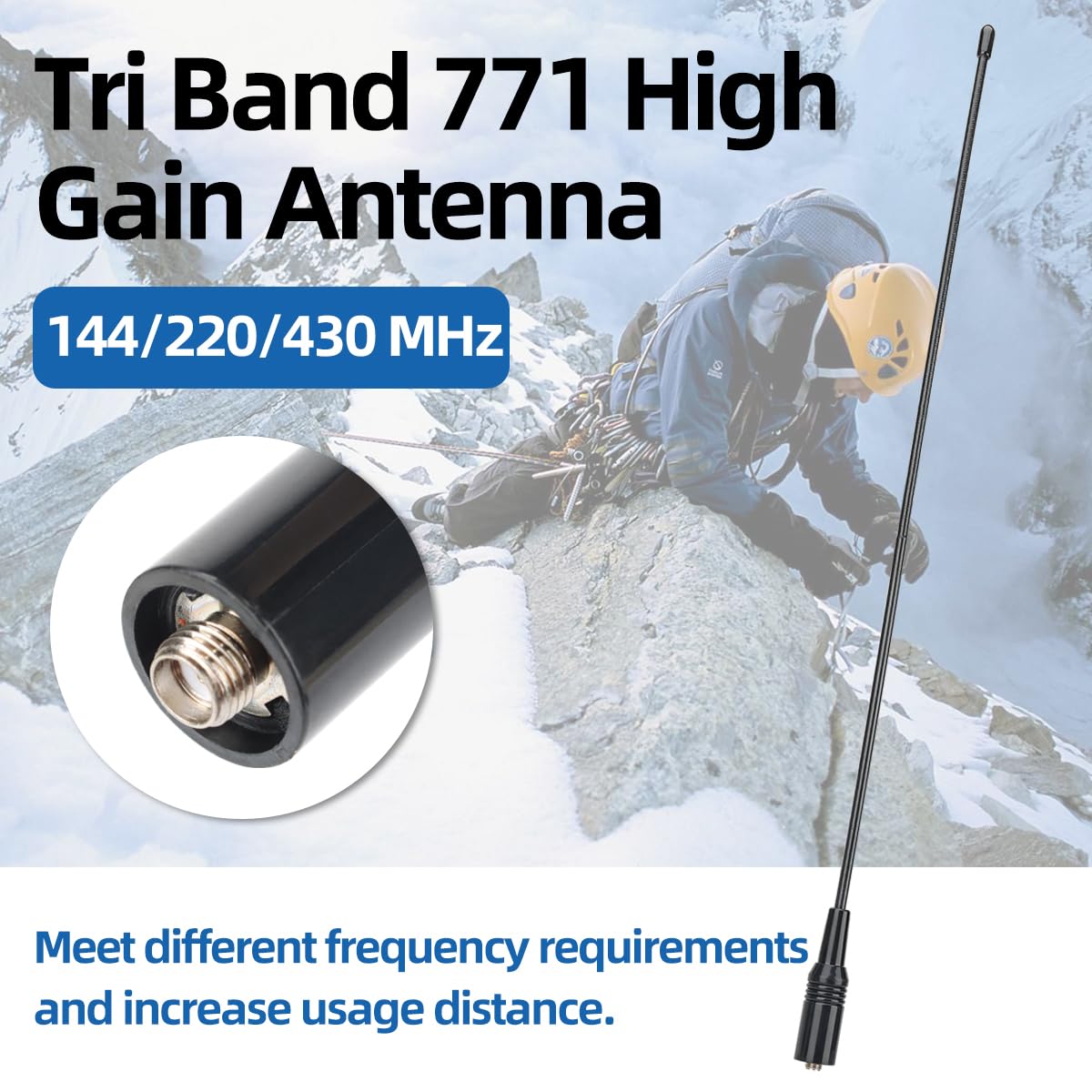 BAOFENG Ham Radio Handheld Long Range 5RH PRO GPS 10W Walkie Talkies NOAA Weather Receiver Two Way Radio Rechargeable 3800mAh Battery with USB-C Charger Tri Band Antenna for Hunting Gear,2 Pack