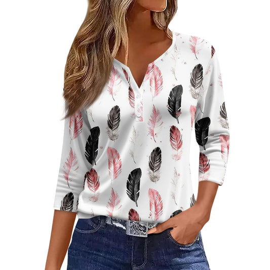 Tunics for Women 2024, Plus Size 3/4 Sleeve Tops for Women, Womens 3/4 Sleeve Tops Casual, Womens Elbow Length Sleeve Tops, Women'S Casual Tops