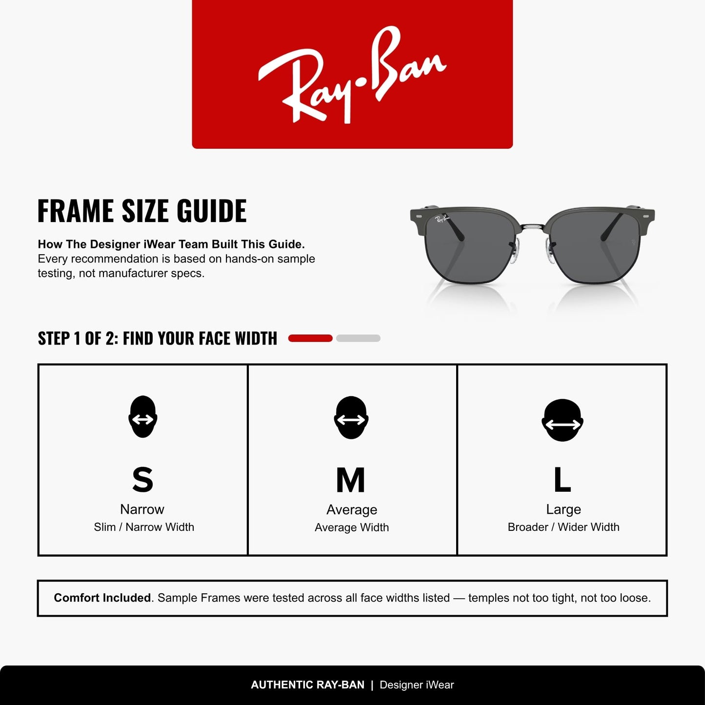 Ray-Ban RB4416 New Clubmaster 6653B1 53MM Grey On Black/Dark Grey Square Sunglasses for Men for Women