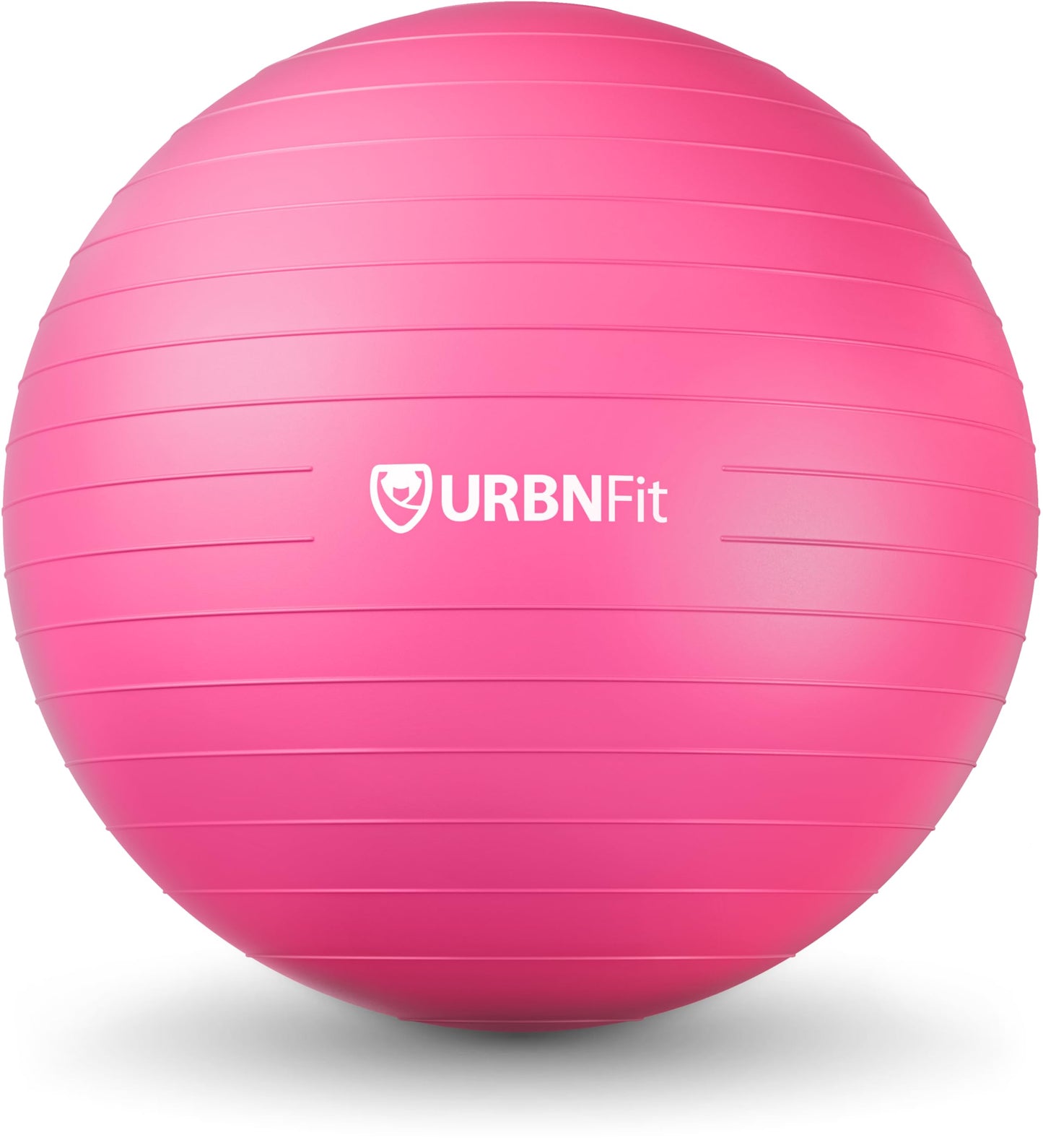 URBNFit Exercise Ball - Yoga Ball in Multiple Sizes for Yoga, Pilates, Pregnancy, Stability - Anti-Burst Swiss Balance Ball w/Quick Pump – Office Ball Chair for Home and Gym – 34 Inch - Pink