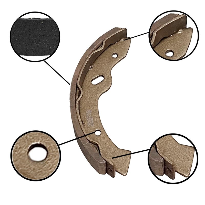 Golf Cart EZGO Brake Shoes Pads & Spring Kit Assembly Fit EZGo Medalist/TXT 1997 Up, Workhorse /ST350 1996 Up, Gas RXV 2008+ and Yamaha 1993-2006 G14 G16 G19-G22 Replaces #27943G01 70794G01 70795G01