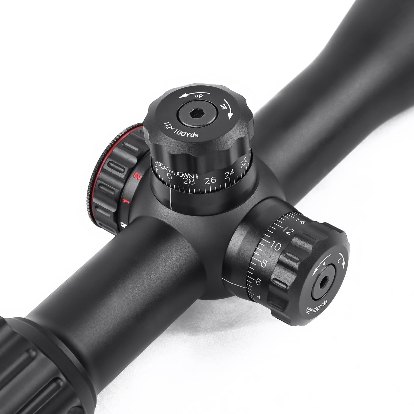 Rifle Scope 2-7X32 Rimfire Mildot 1-inch Tube Rifle scopes Illumination in Red, Green, for Hunting