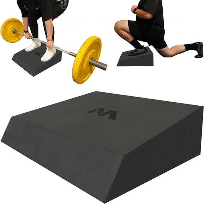 Motion Molds Slant Board Foam Block 2.0 - Rdl Workout Equipment Gym Wedge - Exercise Step Platform For Glute Growth Booty Builder - Calf Stretcher Gym Accessories Women - Deadlift Platform Lunge Machine Weight Lifting