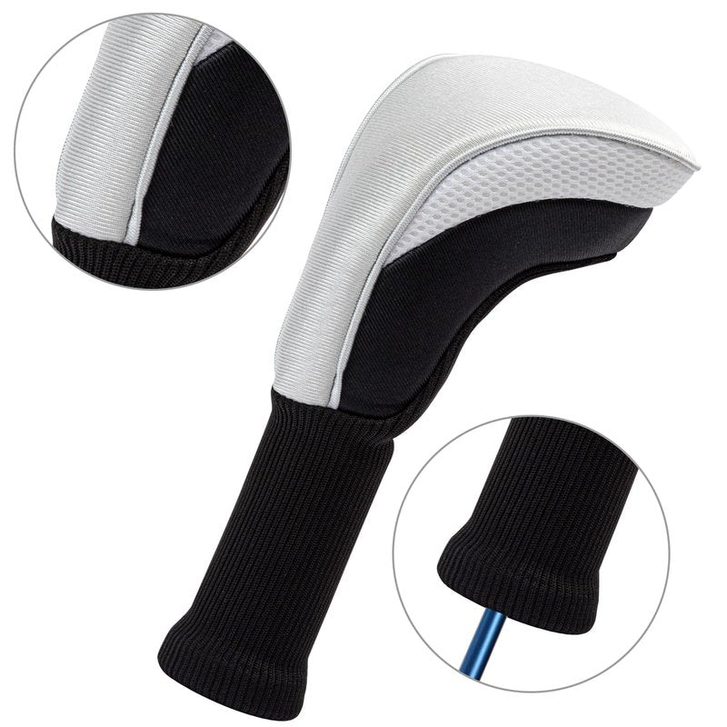 Wood Headcover Golf Club Covers -Driver Headcovers Nylon Head Covers, Designed to Fit All Woods - Golf Accessories,Suitable for Both Men and Women