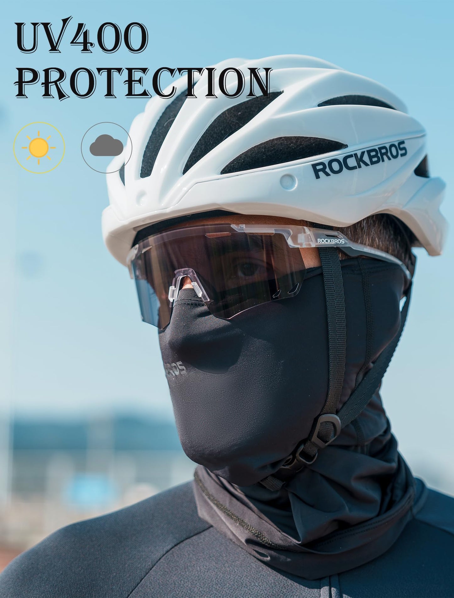 ROCKBROS Photochromic Cycling Glasses Anti-fog Photochromic Sunglasses UV Protection Mountain Bike Glasses