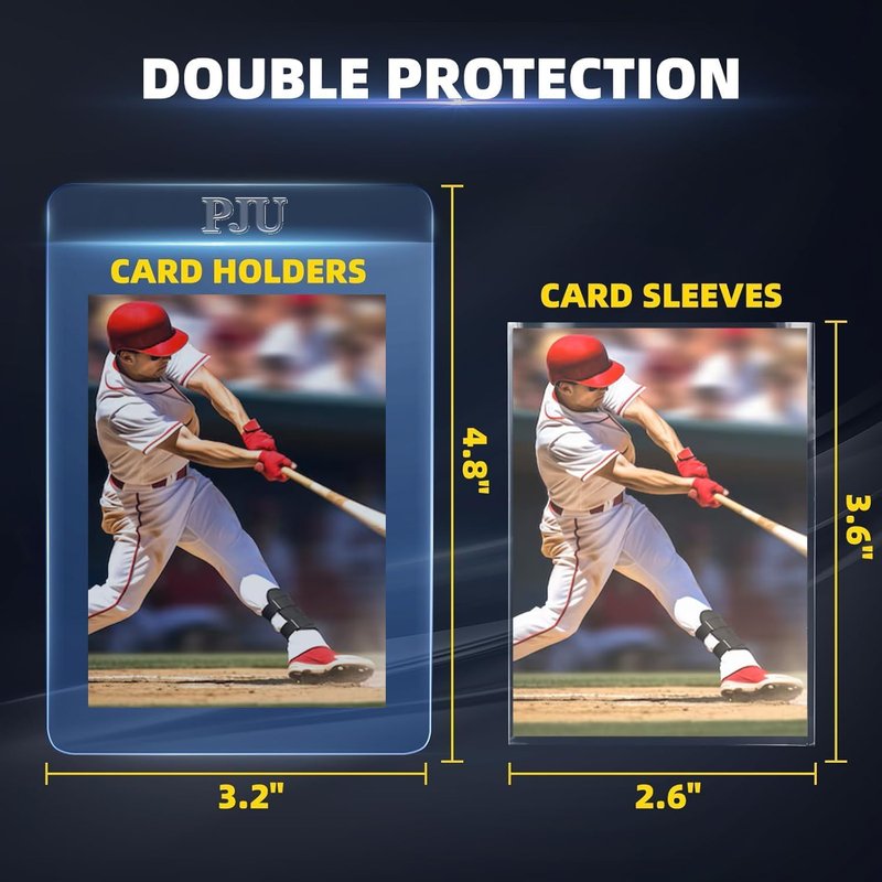 500ct Semi-Rigid Card Holders & Sleeves | Protect PSA, SGC, BGS Graded Cards