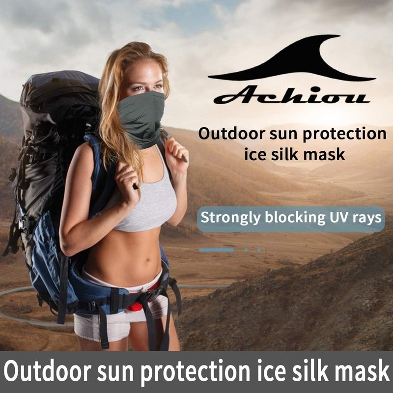 Cooling Neck Gaiter Face Cover Scarf - UV Protection Mask for Men & Women | Soft Windproof for Hiking, Cycling, Running