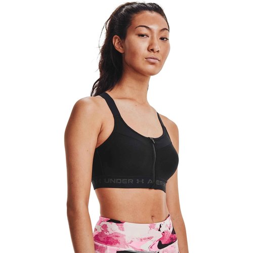 Under Armour Women's Armour High Crossback Zip Bra , Black (001)/Jet Gray , 38B