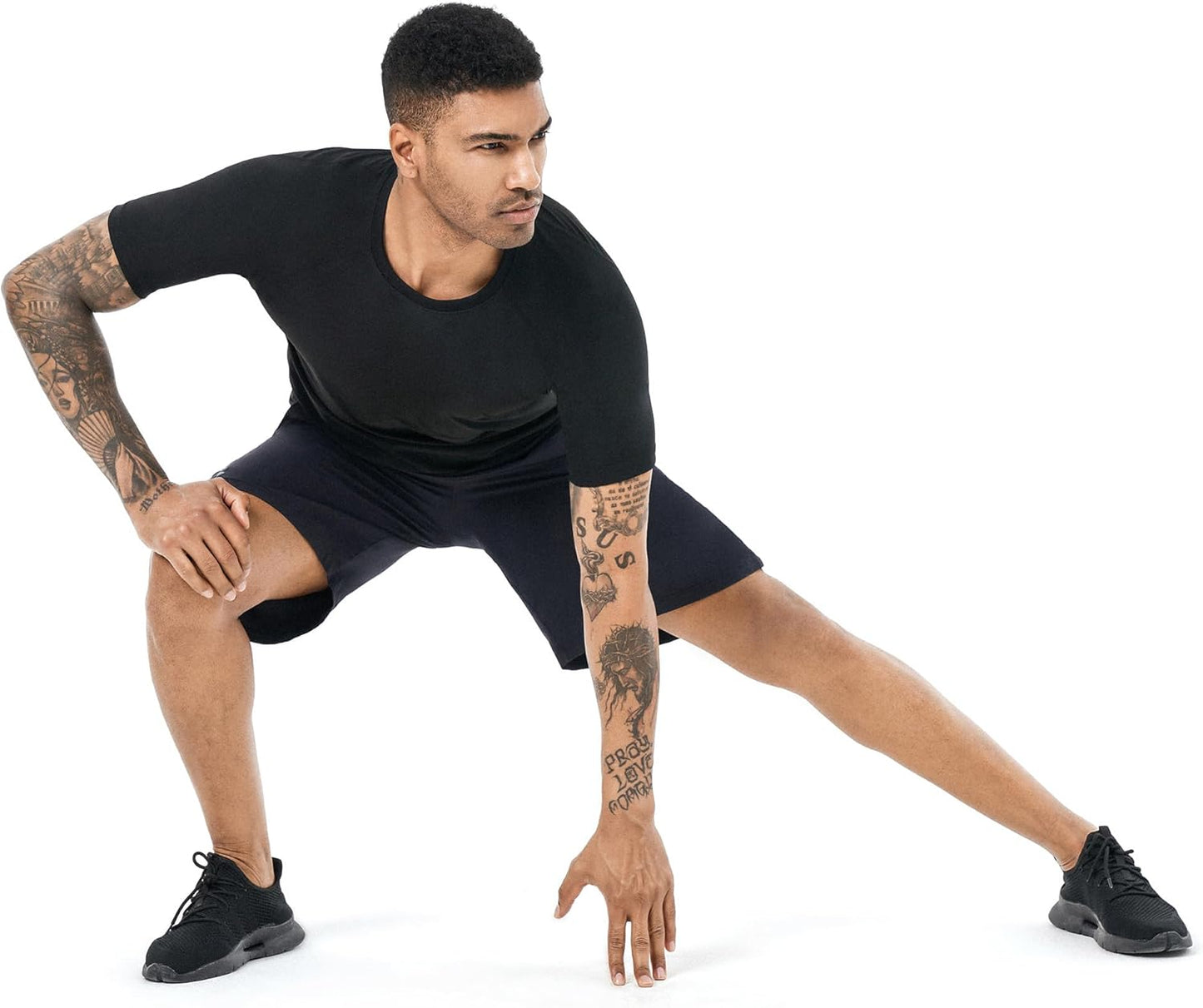 Men's Sauna Sweat Suit - Compression Vest for Enhanced Workouts | Short Sleeve Gym Shirt