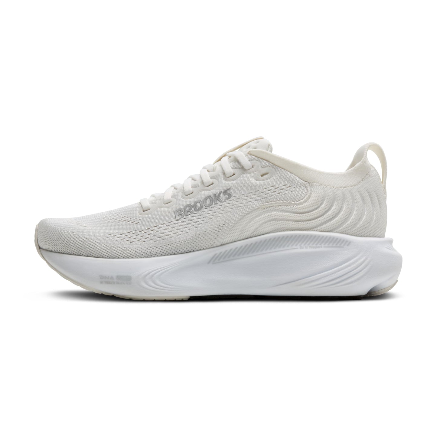 Brooks Women’s Adrenaline GTS 25 Supportive Running & Walking Shoe - White/White/Silver - 13 Medium