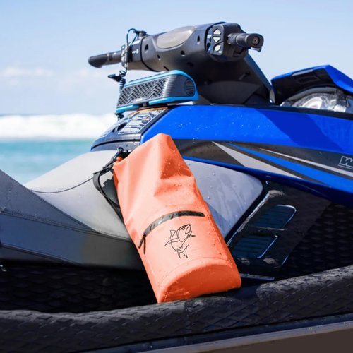 Floating Dry Bags Waterproof Pack of 2 - Lightweight Dry Sack Backpack 15L Blue, 10L Orange Waterproof Bag - Easy Carry Waterproof Bags for Camping, Boating, kayaking, Fishing