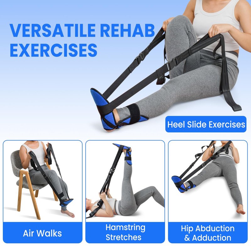 JNATER Knee Replacement Recovery Aids - Must Have Hip/Knee Surgery Recovery Equipment, Knee Rehabilitation Equipment for ACL PCL MCL Knee Surgery, Improve Mobility and Flexibility for Knee Pain