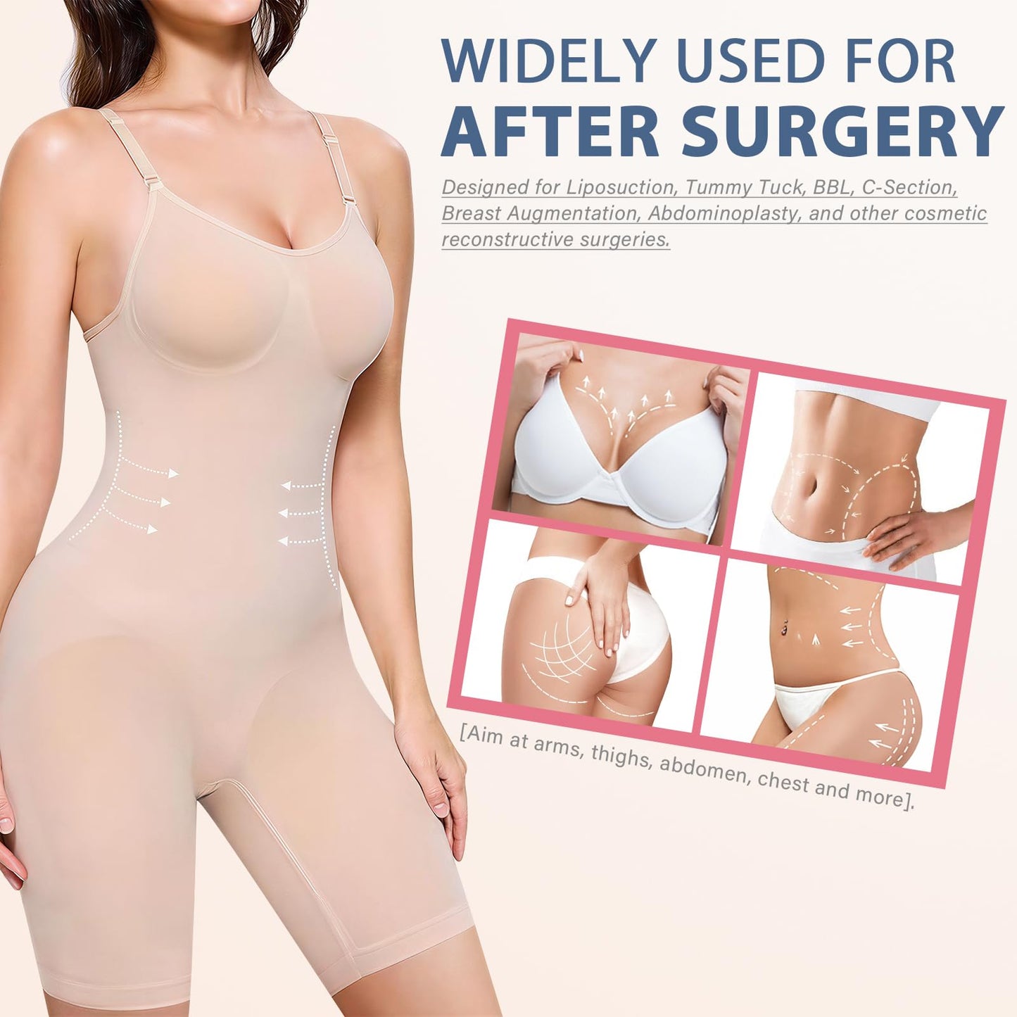 5 Pack Latex-Free Lipo Foam Pads for Post Surgery, 8"x11" Lipo Foams Sheets, Abdominal Compression Board for Post BBL Liposuction Surgery and Used with Compression Garments