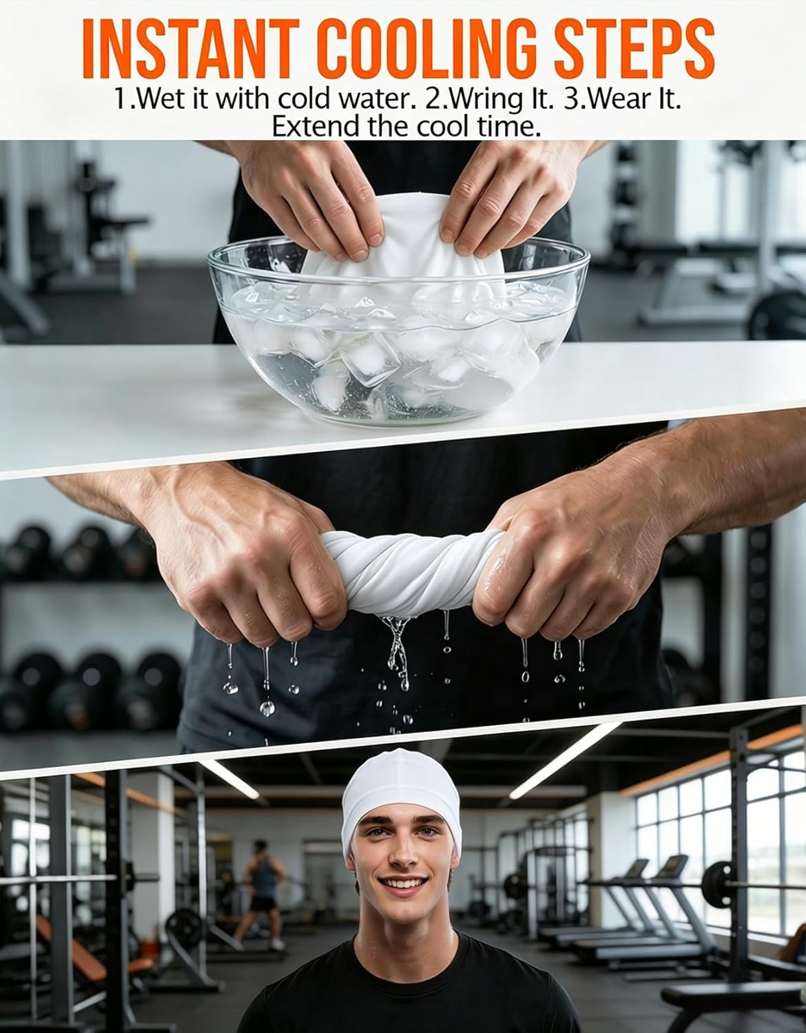 Cooling Skull Cap - Sweat-Wicking Helmet Liner Beanie for Running & Cycling | Unisex Design
