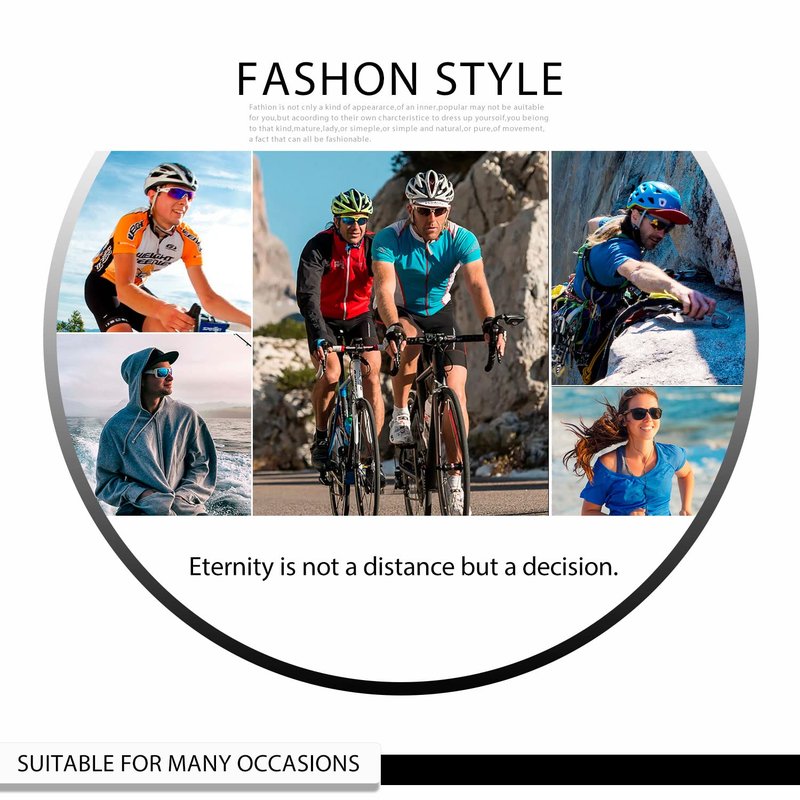 FMY Polarized Cycling Glasses for Men Women, UV400 Protection Sports Sunglasses for Baseball Running Fishing Golf