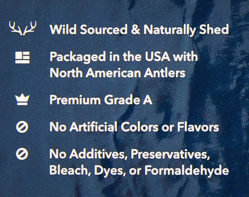 Wag Dog Deer Antler Chew - Naturally Shed, Long-Lasting Treat for Aggressive Chewers | Small Size (4-5.5 inches)
