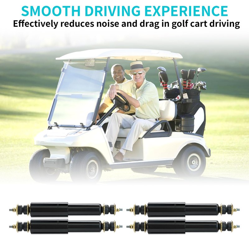 10L0L Upgraded Golf Cart Front Rear Shock Absorber for EZGO TXT & EZGO Medalist 1994-up, OEM# 70928-G01 76418-G01, 4 PCS