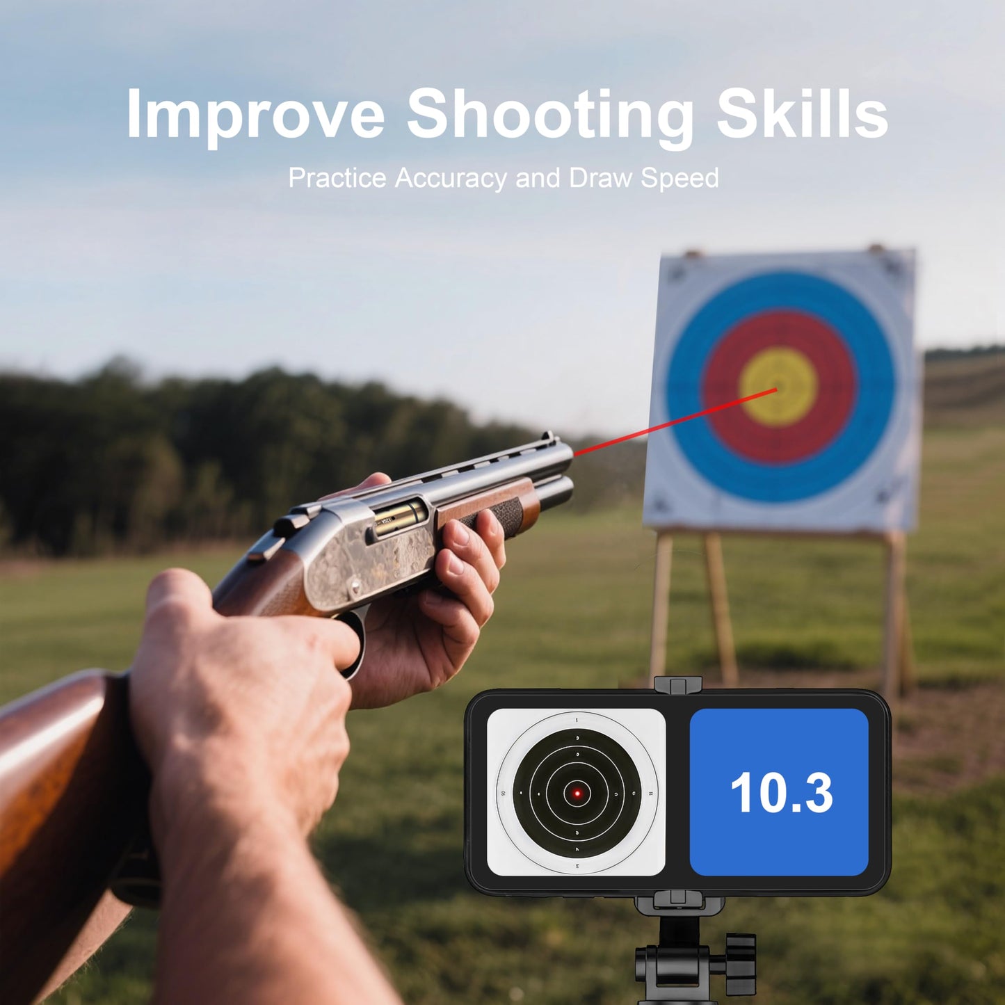 VSTRANICS 12GA Laser Training Cartridge Dry Fire Laser Training System for Dry Fire Practice and Shooting Training with 2 Set Batteries