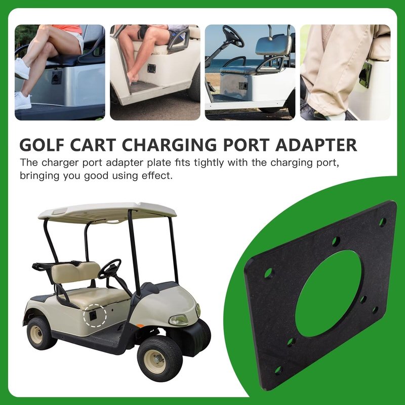 ATIODYUUK Upgraded Acrylic Port Adapter Plate Replacement Only Fits for EZGO TXT 36v Golf Cart Models