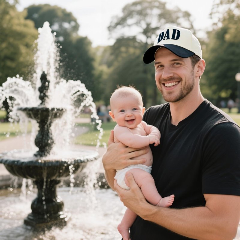YQZUWUXE Dad Hats for Men, Embroidered Dad Trucker Hat for Men, Pregnancy Announcement for Husband, Fathers Day Birthday Gifts from Daughter Wife Black
