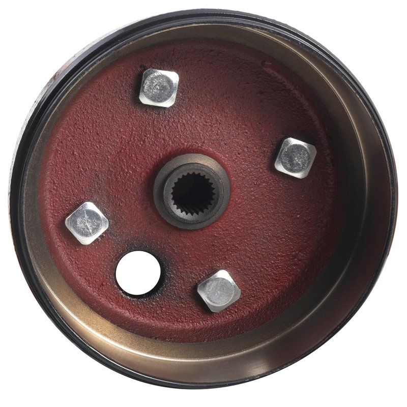 Roykaw Golf Cart Brake Drum Hub Assembly for EZGO TXT 1982-up 2 Cycle G&E Golf Carts, Heavy Duty Split Brake Drum Hub, Low Noise & Heat Resistance, OEM# 19186-G1P, 17082-G2, 17298-G1