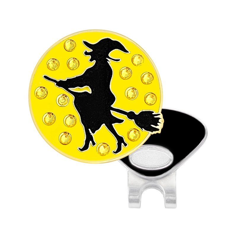 Navika Witch Crystal and Glitz Ball Marker with Hat Clip