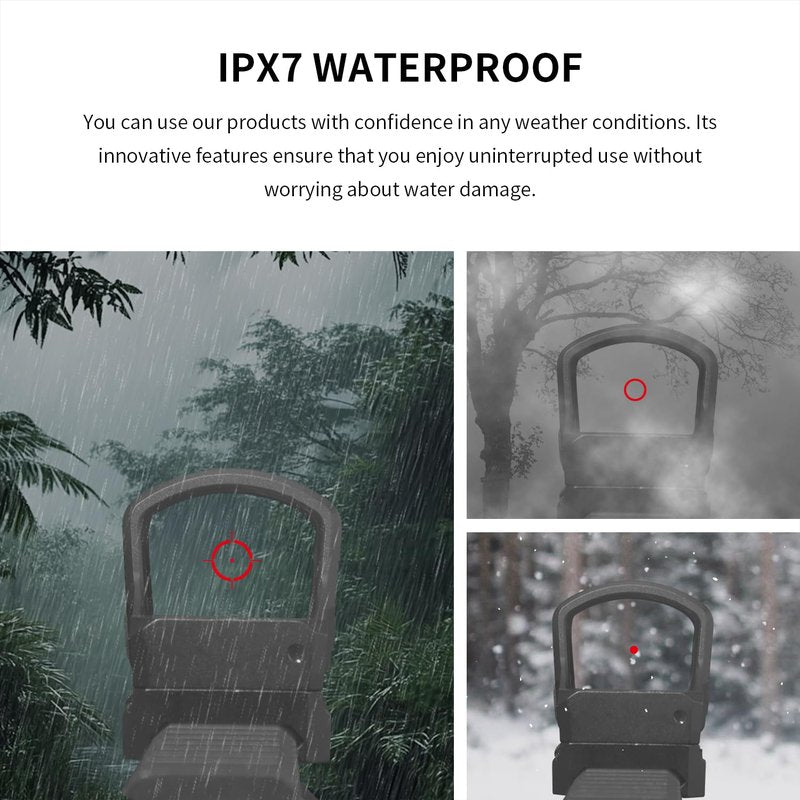 RD-III 3 MOA Red Dot Sight Shake Awake,1x30mm Open Reflex Sight for Pistols Optic with Picatinny Mount,Rugged Durable Aluminum Lightweight Waterproof