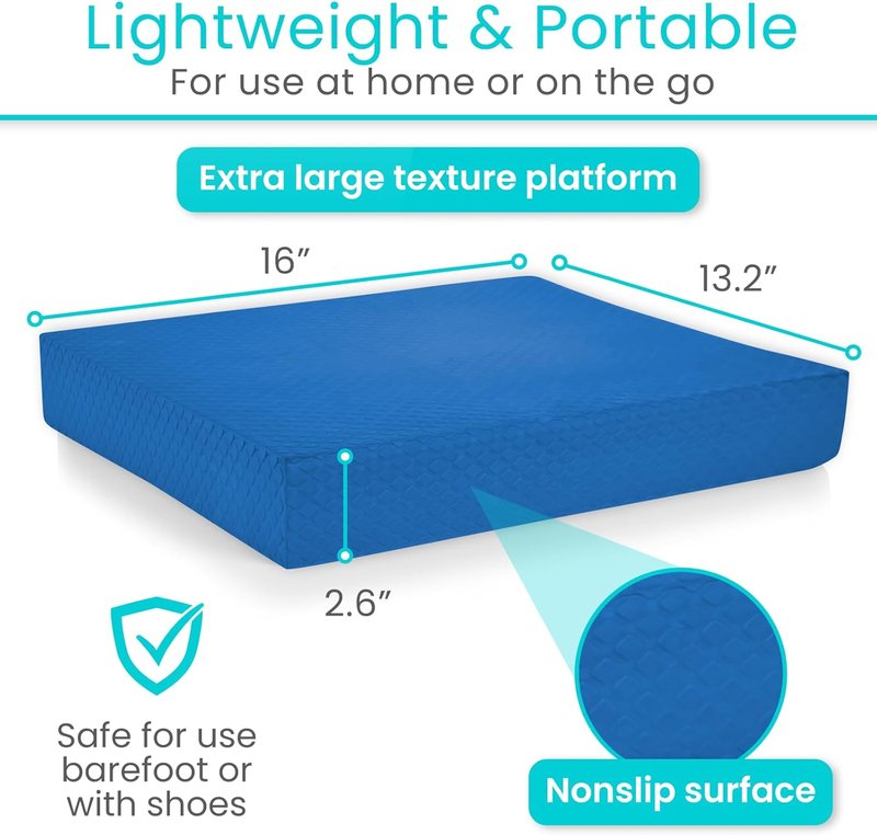 Balance Pad - Large Foam Yoga Mat for Physical Therapy & Stability Training | Ideal for Knee, Ankle Exercises & Rehab