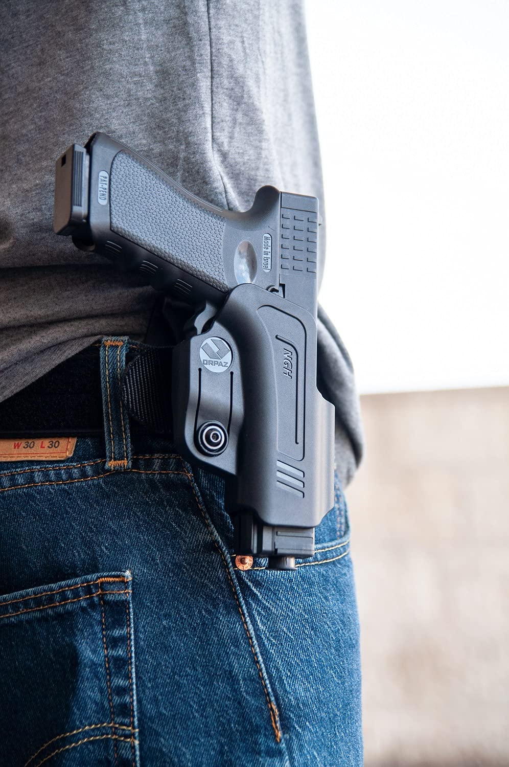Orpaz R-Series G19 Holster Compatible with Glock 19 Holster, Level I OWB Holsters (Level I R Series)