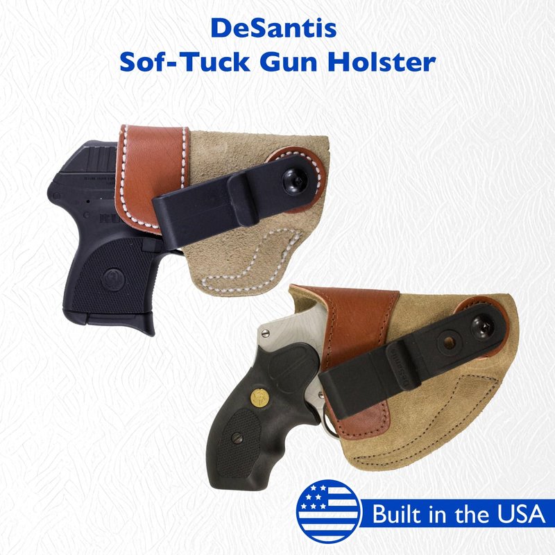 Desantis Sof-Tuck IWB Leather Holster - Conceal Carry IWB Gun Holster for Men and Women, Compatible with SIG SAUER P365, SIG SAUER P365 SAS - Right Hand Draw, Tan
