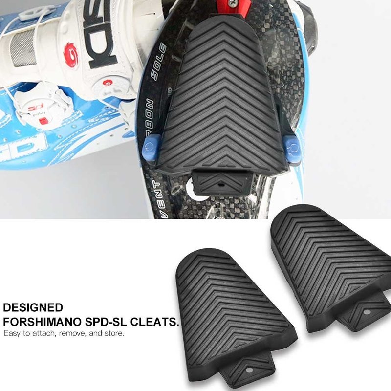 Fafeims 1Pair Road Bicycle Pedal Cleat Protective Cover Rubber Cover Set Compatible with SPD-SL Cleats