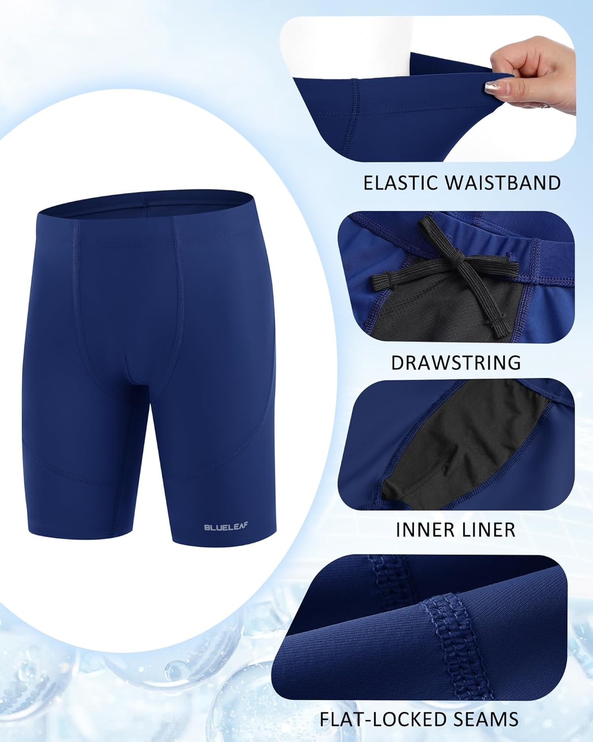 Boys' Swim Jammers - Youth Competitive Racing Swim Shorts | Quick-Dry, UPF 50+ Protection