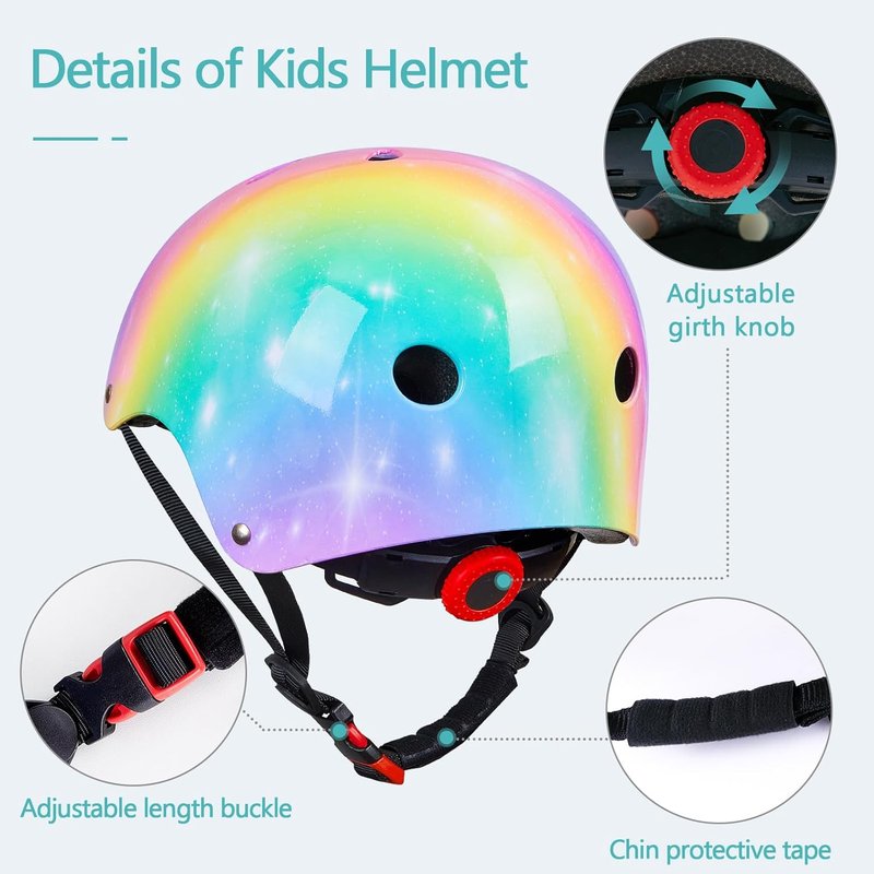 Toddler Bike Helmet - Bienbee Kids Skateboard & Scooter Safety Gear | Ages 3-14, Adjustable Fit