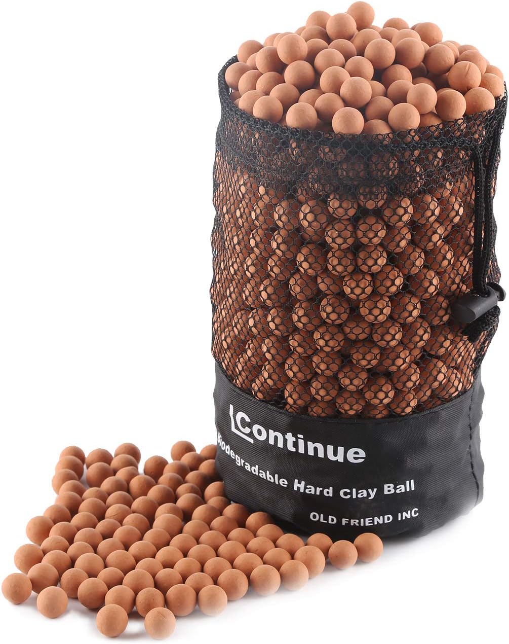 Slingshot Ammo - 1000 Biodegradable Clay Balls | 1/2 Inch (13mm) Size