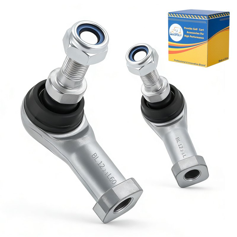 Mixopoly 2 Pack Golf Cart Ball Joint Outer Tie Rod End for Yamaha G22, G27, G29 Drive Gas and Electric Golf Cart 2003-Up, Replaces OEM JU0-F3841-00 JU0-23841-00