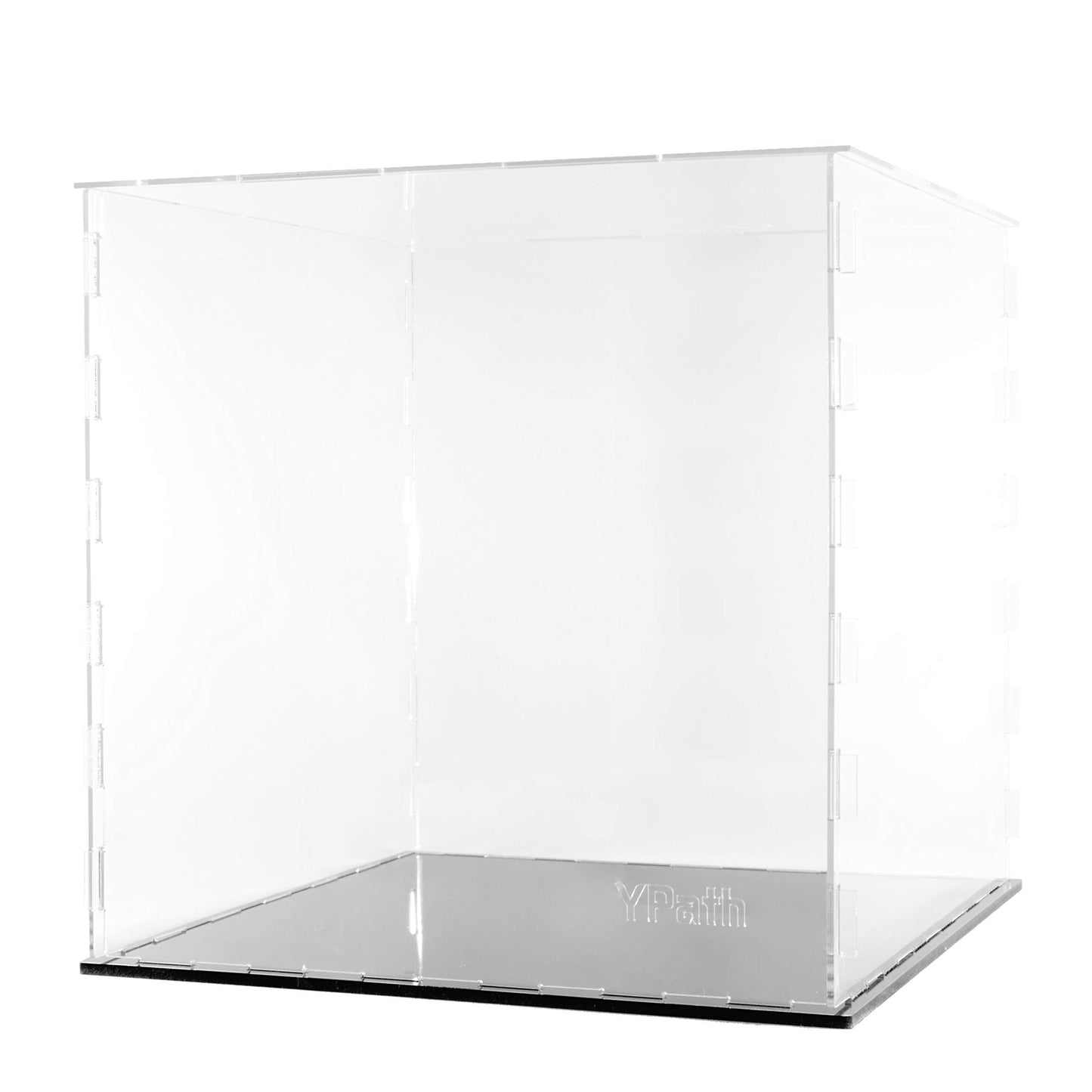 Clear Acrylic Display Case-Assemble Countertop Box for Display-Clear Display Box,Dustproof Protection Showcase for Toy Collectibles (10x10x10inch)