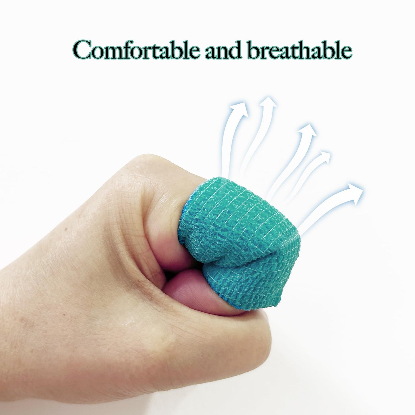 Allruyee 100 Rolls Self Adhesive Bandage Wrap 2 inch Cohesive Bandage Wrap Stretch Bandages Wraps Tape Color Elastic Self-Adherent Tape for Wrist Ankle Sports Swelling Sprains（Rich Color）